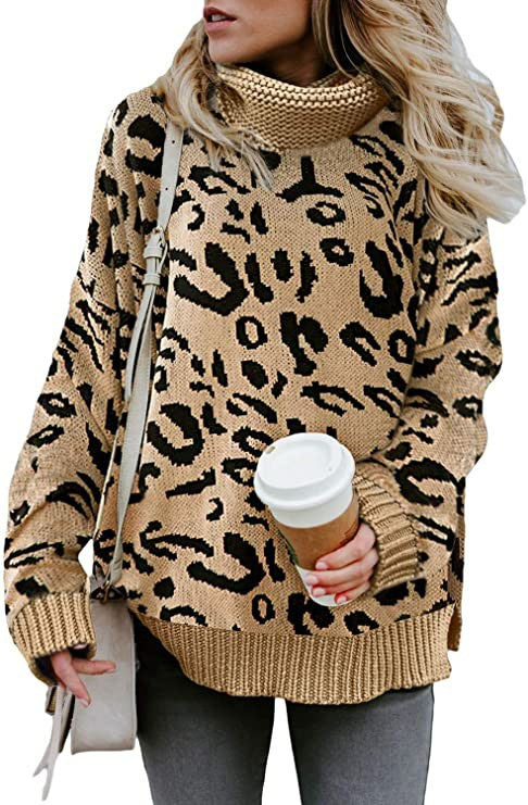 Pull à la mode pour femmes avec motif léopard Chic & Stil