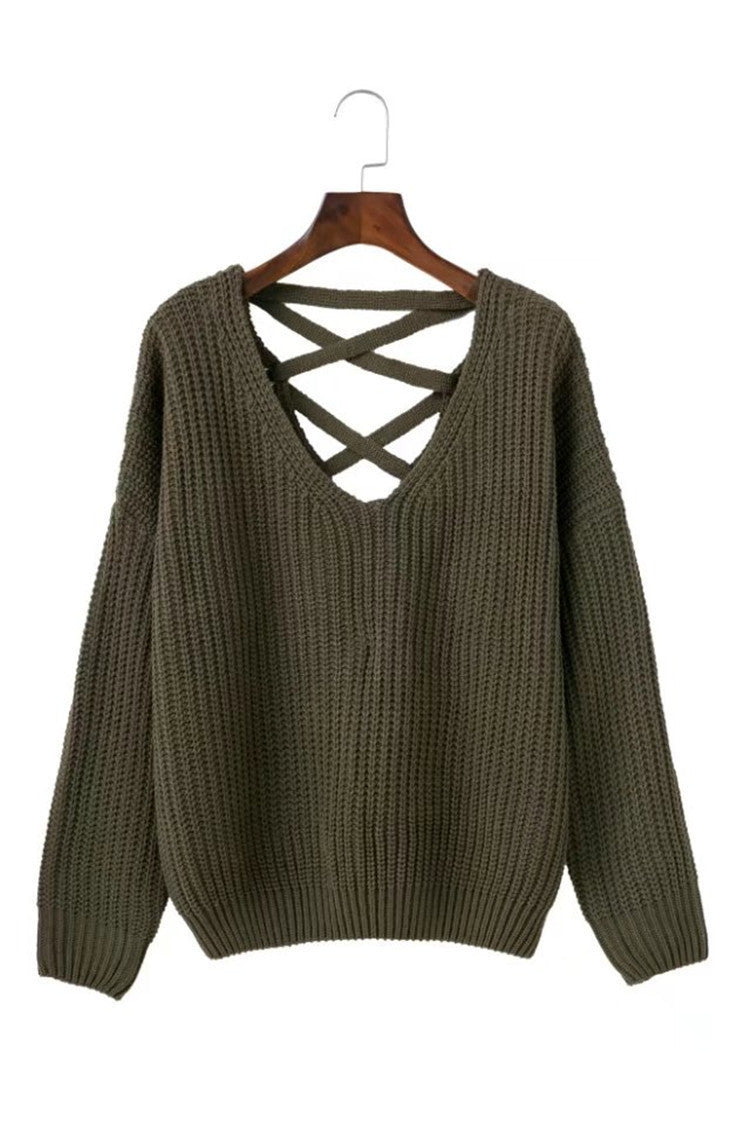 Knitted sleeveless sweater for women with a special lace design Lune London