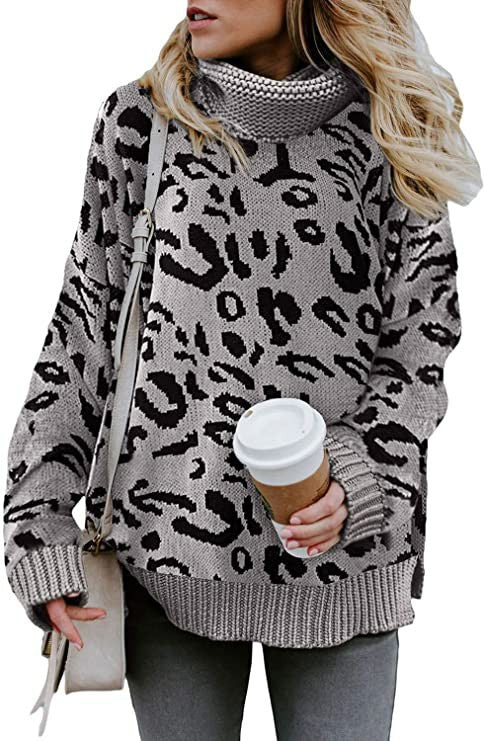 Pull à la mode pour femmes avec motif léopard Chic & Stil