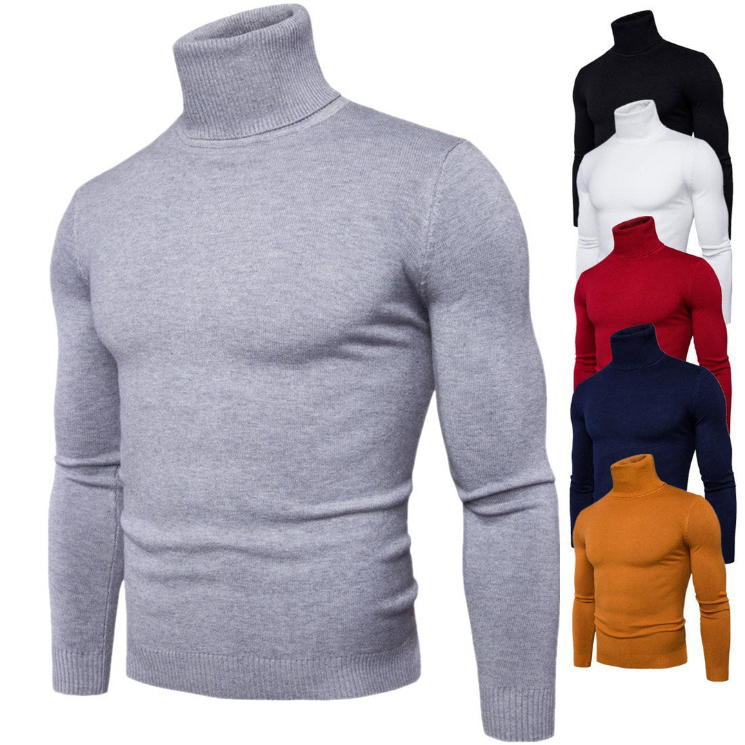 Men's Turtleneck Sweater Made Of Soft Merino Wool with An Elegant Structure Lune London