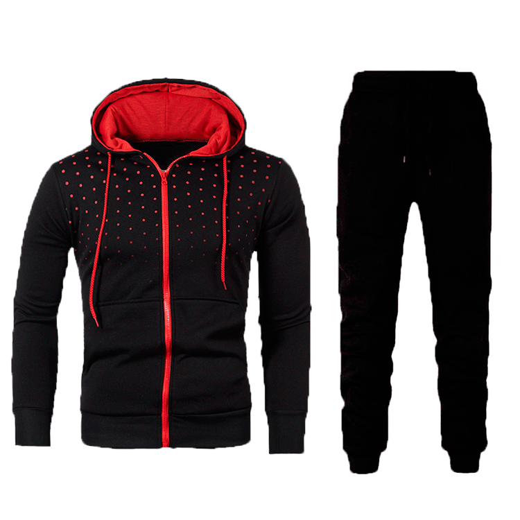 Men's Sports Hoodie and Training Pants Set with Breathable Inserts and Stylish Design Lune London