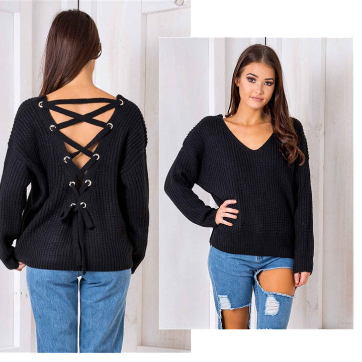 Knitted sleeveless sweater for women with a special lace design Lune London