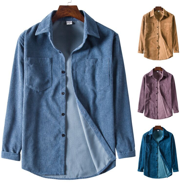 Lune London | Men's cord shirt with practical chest pockets and comfortable fit