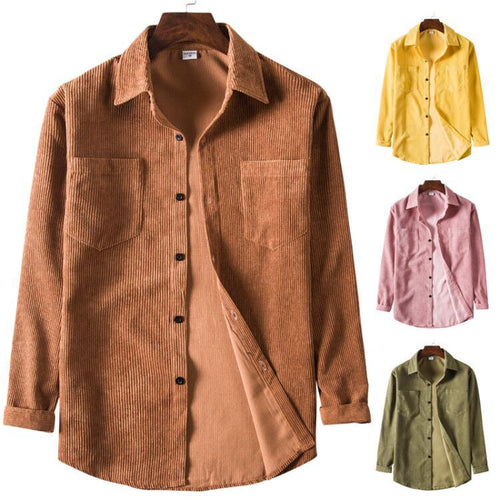 Lune London | Men's cord shirt with practical chest pockets and comfortable fit