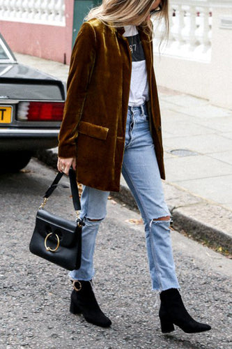 Lune London | Blazer Made Of Velvet In Street Style