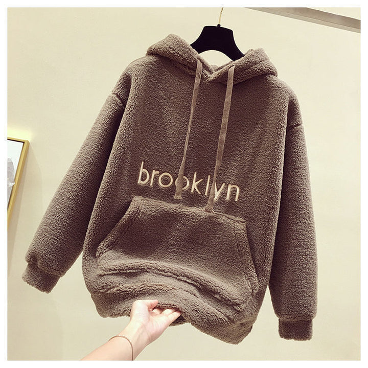 Ladies Cozy Fleece Hoodie with Kangaroo Pocket Chic & Stil