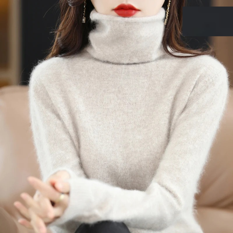 Lune London | Cashmere Pullover Women Soft Turtleneck Sweater Warm & Luxurious Design