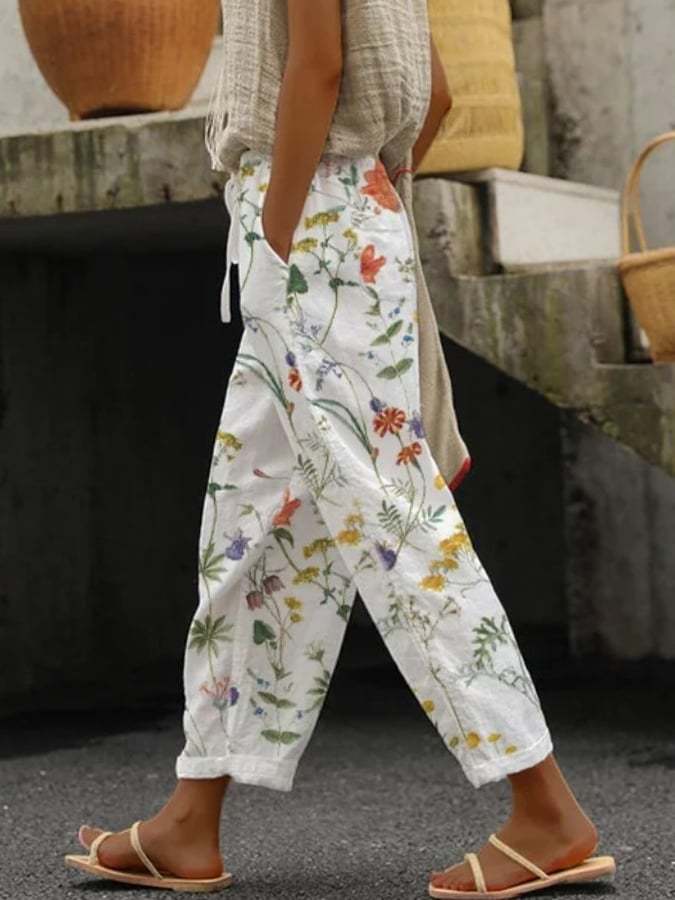 Lune London | Comfortable Wide Pants with Modern Print for Women