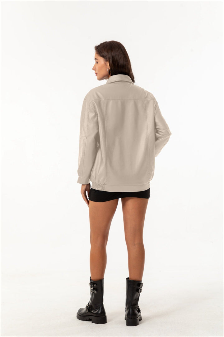 Lune London | Revers leather jacket