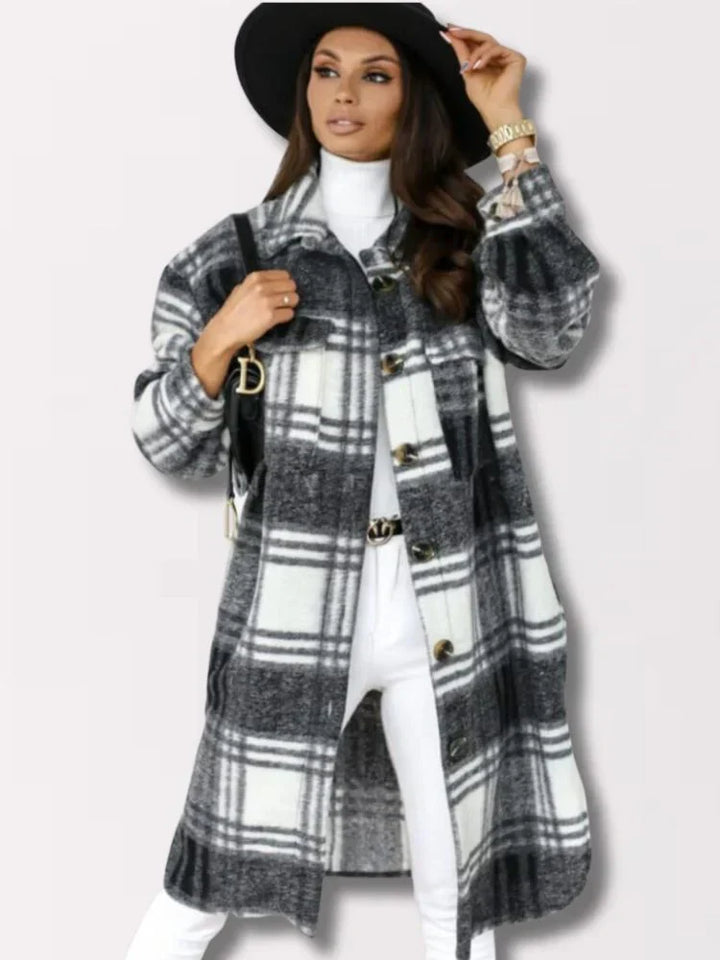 Lune London | long check coat