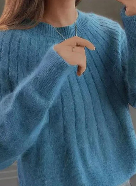 Lune London | Fluffy Cashmere Knit Sweater