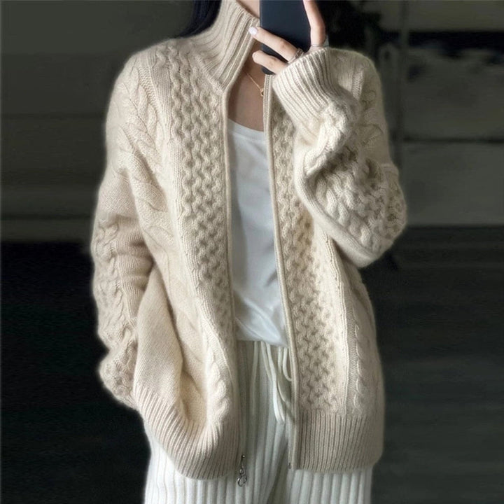 Lune London | Sweater Jacket with High Neckline