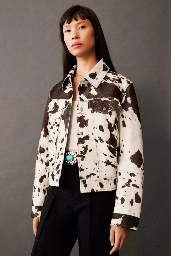 Lune London | Print Faux-Fur Shirt Jacket