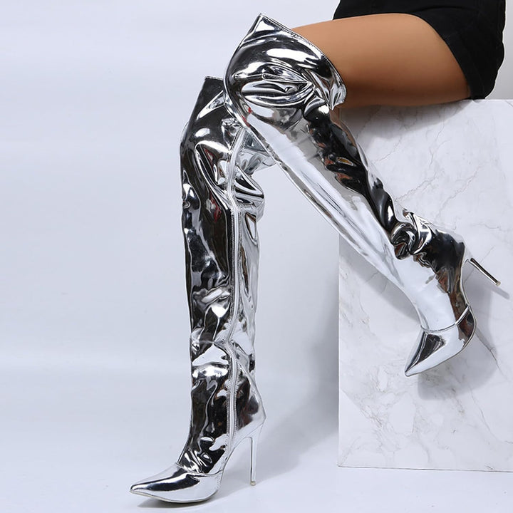Lune London | Shimmering and Chic High Heel Boots