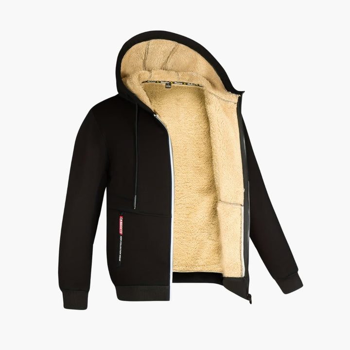 Lune London | Comfortable fleece-lined jacket with hood for men
