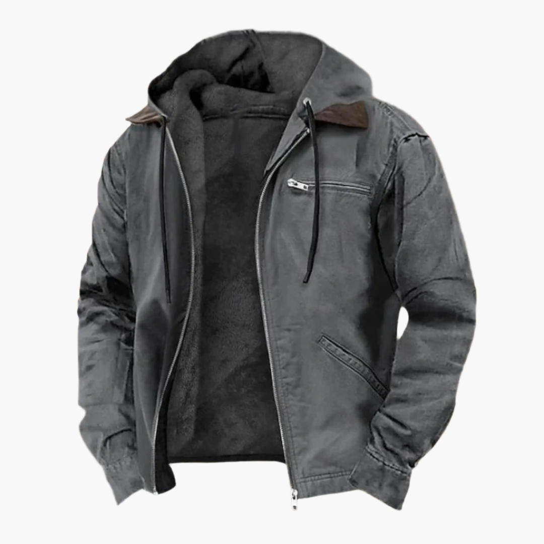 Lune London | Leisure jacket with hood and zipper - Urban Streetwear transition jacket