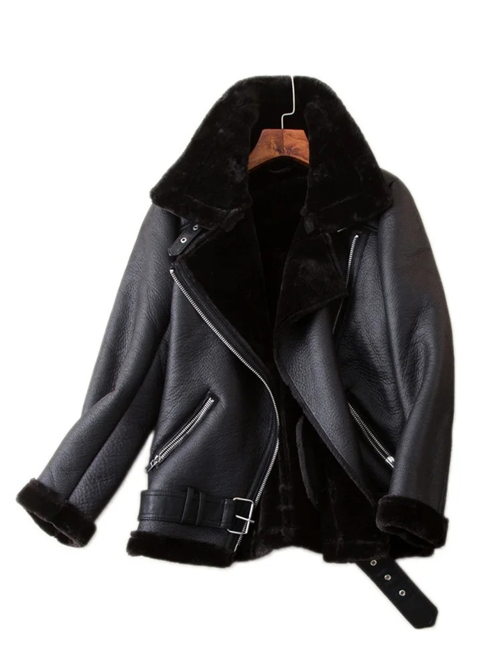 Lune London | Manteau en fourrure Sherpa pour femmes