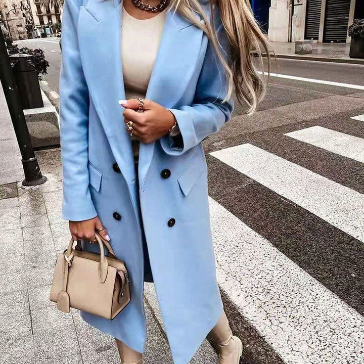 Lune London | Longer Women's Coat with Button Placket