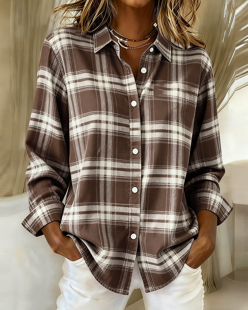 Lune London | Checked pattern and notched lapel