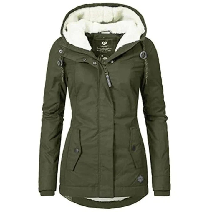 Lune London - Lined winter coat with waterproof hood for women