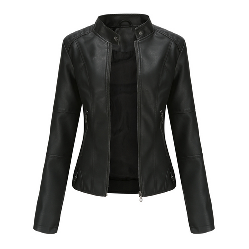 Chic und Stil | Women's Leather Motorcycle Jacket - Style Meets Adventure