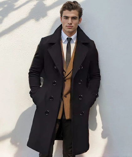 Lune London | Elegant Men's Double-Breasted Coat
