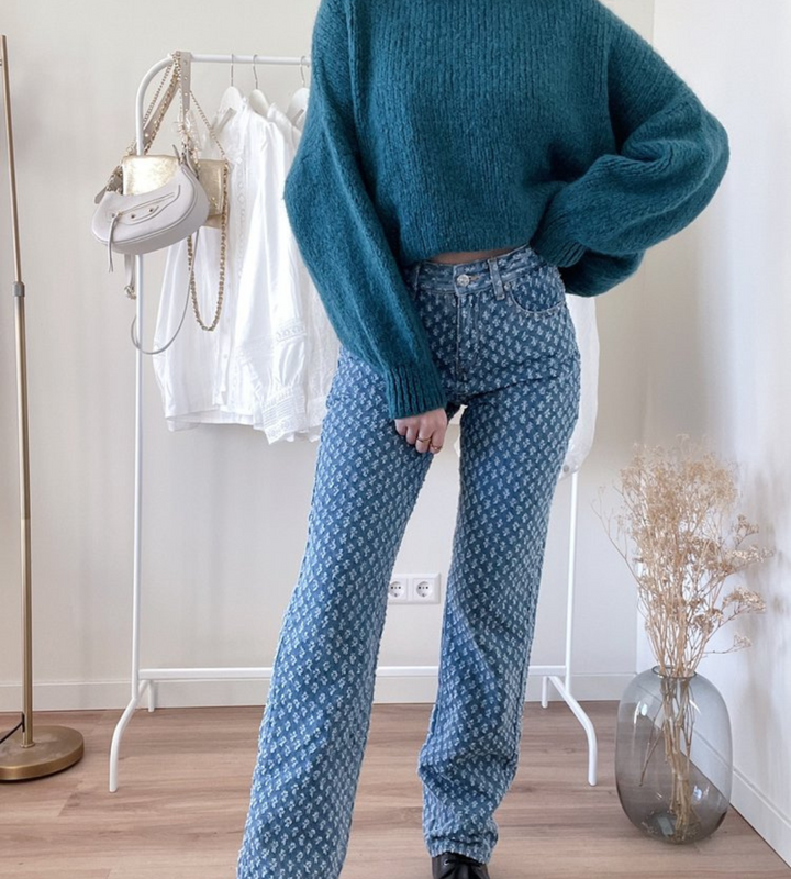 Lune London | Stylish Jeans with Diamond Pattern