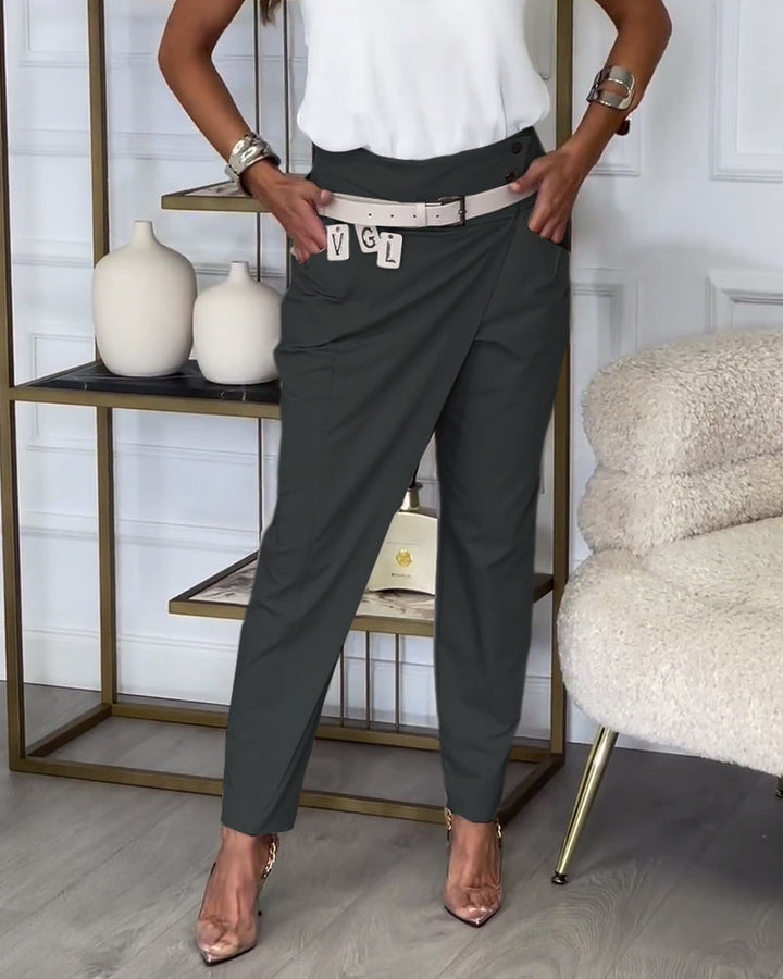 Lune London | Patchwork Pants with Belt
