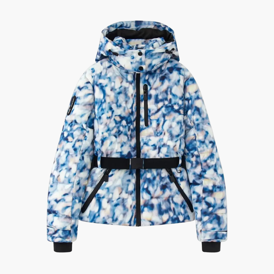Lune London | Quilted jacket with belt and hood - Elegant winter jacket, water-repellent for daily and outdoor activities