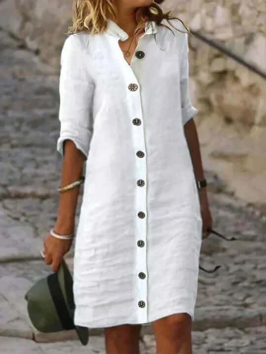 Lune London | Blue Linen Dress