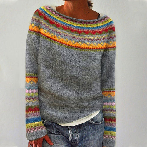 Lune London | Long Sleeve Sweater with Retro Print