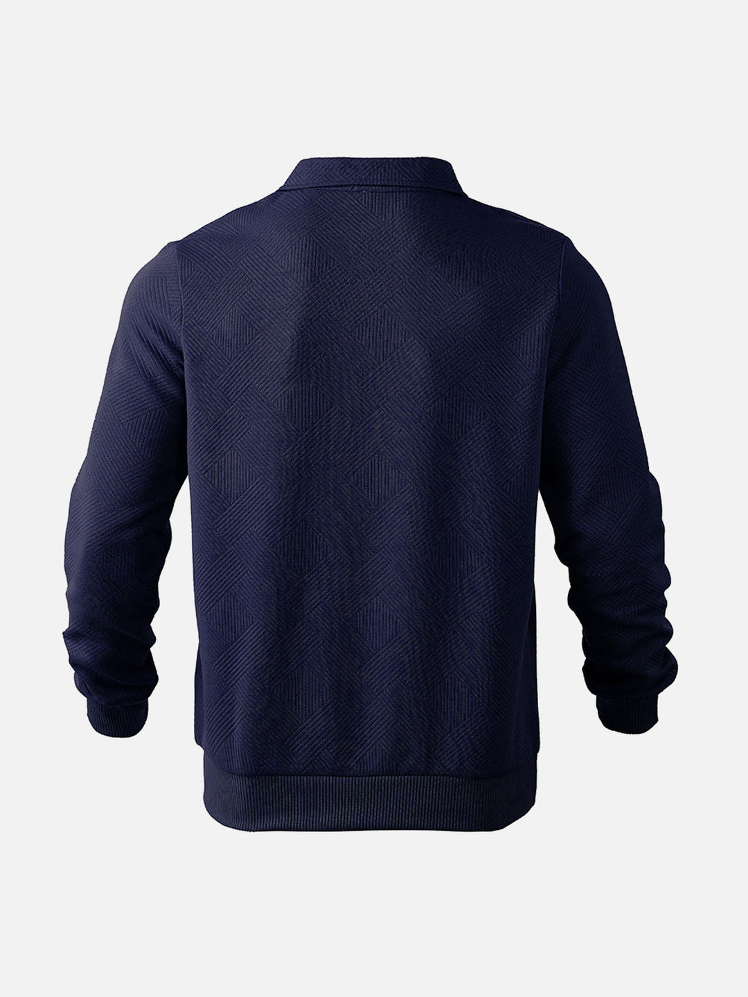 Lune London | Half zip sweater with textured pattern - Smart-casual style for everyday and office