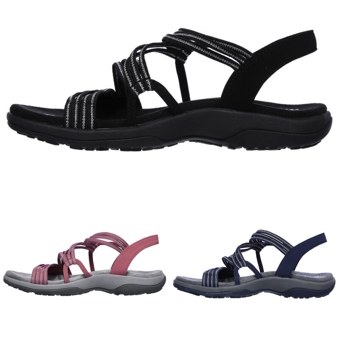 Lune London | Orthopedic Comfortable Strap Sandals in Plus Size for Leisure Strap Sandals with Soft Sole for Summer for Women