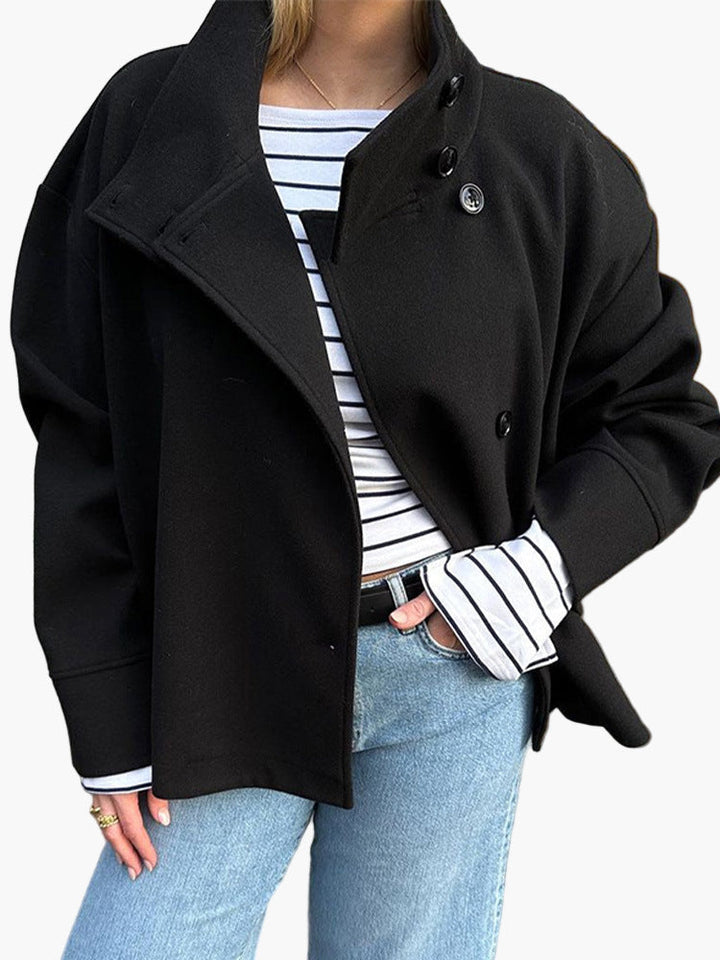 Lune London | Short Double-Breasted Transition Jacket - Modern City Look for Everyday and the Office