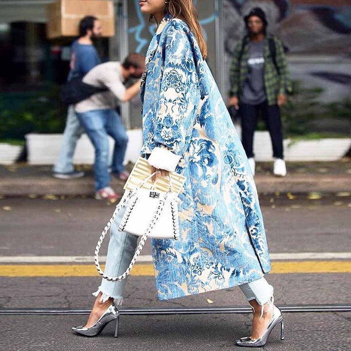 Lune London | Cooler Urban-Style Colorblock Long Coat