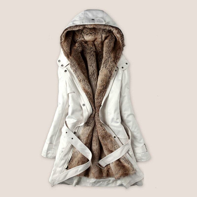 Lune London | Faux Fur Lined Parka Hooded Parka Up To The Middle Of The Thigh