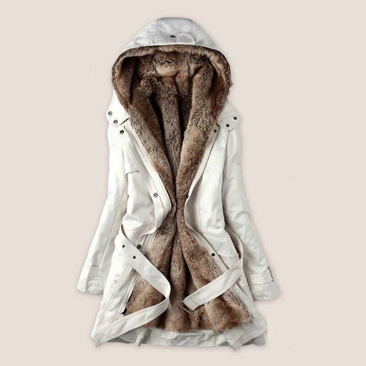 Lune London | Faux Fur Lined Parka Hooded Parka Up To The Middle Of The Thigh