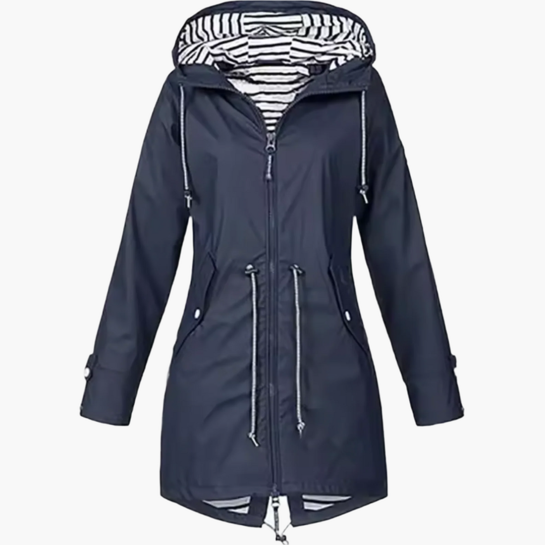 Lune London | Windproof Outdoor Rain Jacket with Hood - Waterproof Transition Jacket for Leisure and Travel