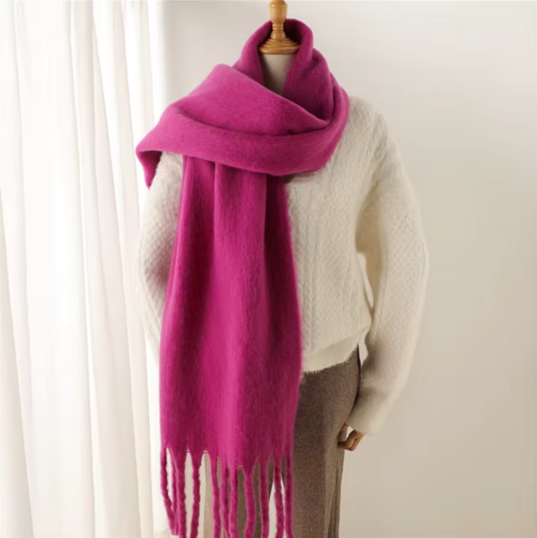 Women’s Pashmina Winter Scarf with Fringes – Warm & Elegant | Lune London