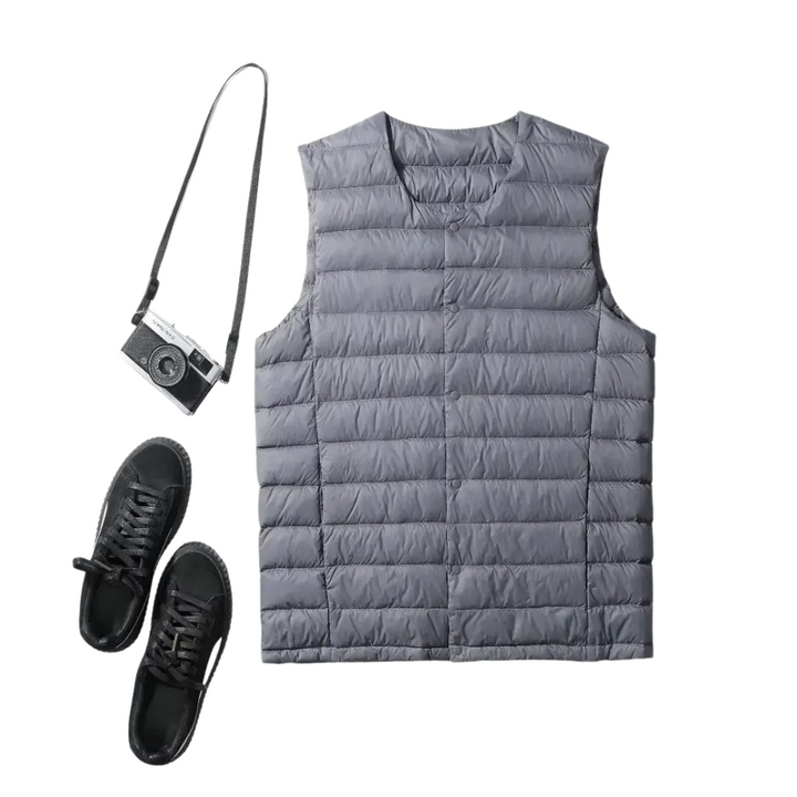 Lune London | Ultralight and warm sleeveless down vest for men - Autumn/Winter