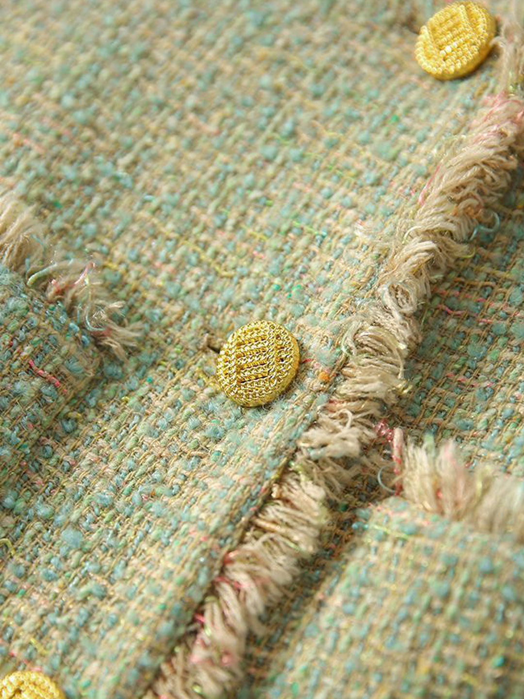 Lune London | Elegant Round Neck Tweed Jacket