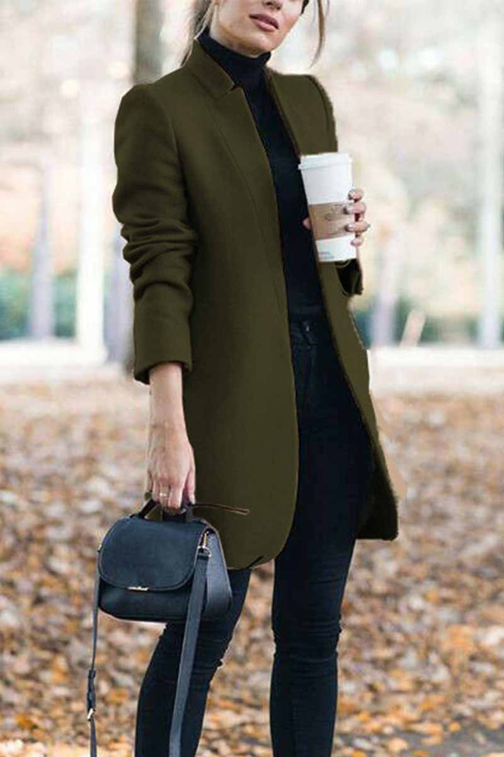 Lune London | Elegant coat with stand-up collar