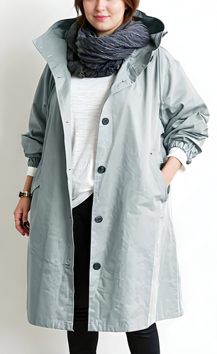 Lune London | Women’s trench coat with hood - Plus sizes