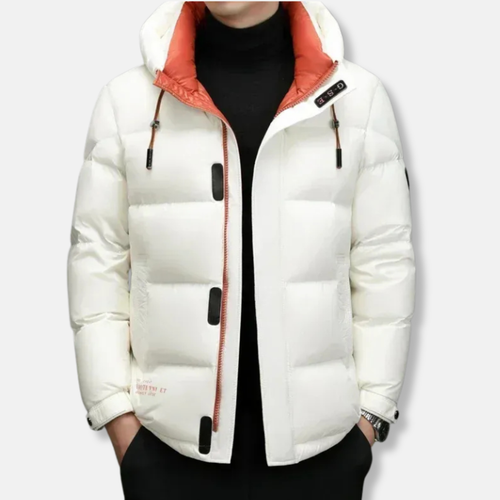 Lune London | Down jacket - Regular fit - With hood - Water-repellent - Zipper and button