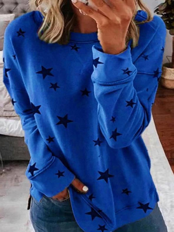Lune London | Warmer Star Print Round Neck Sweater Ideal for Winter