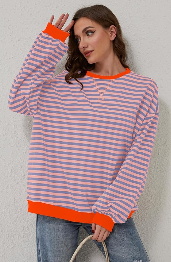 Lune London | Striped Oversized Sweater