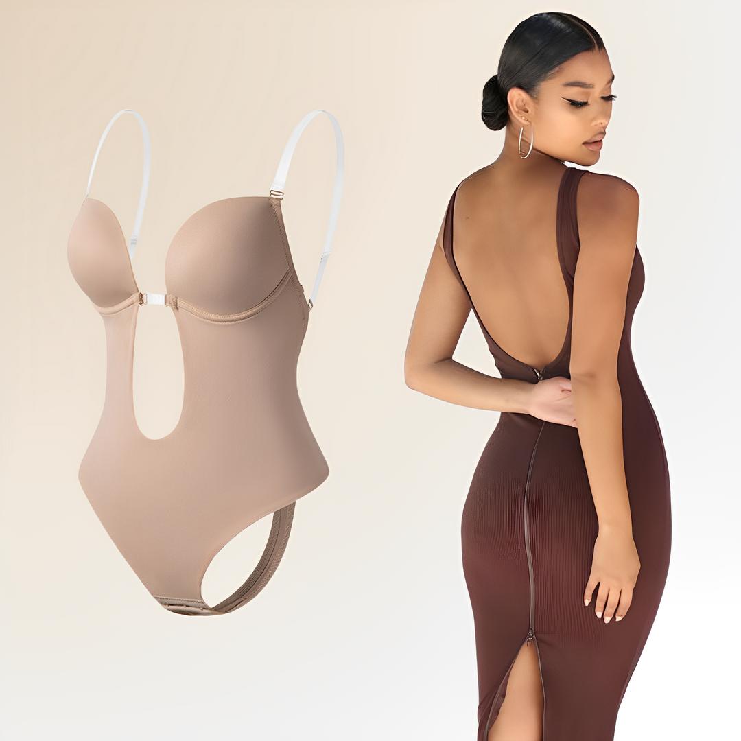 Chic und Stil | Backless Bodysuit Bra for Invisible Support for Women