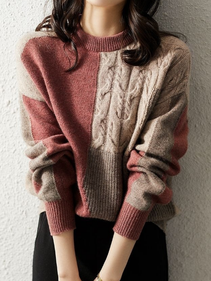 Lune London | Chic & Stylish Knit Sweater In Contrasting Color