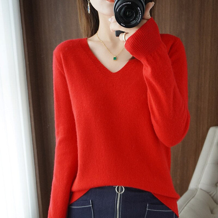 Chic Und Stil | V-Neck Made Of Cashmere