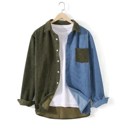 Lune London | Two-Tone Cord Shirt with Contrast Pocket